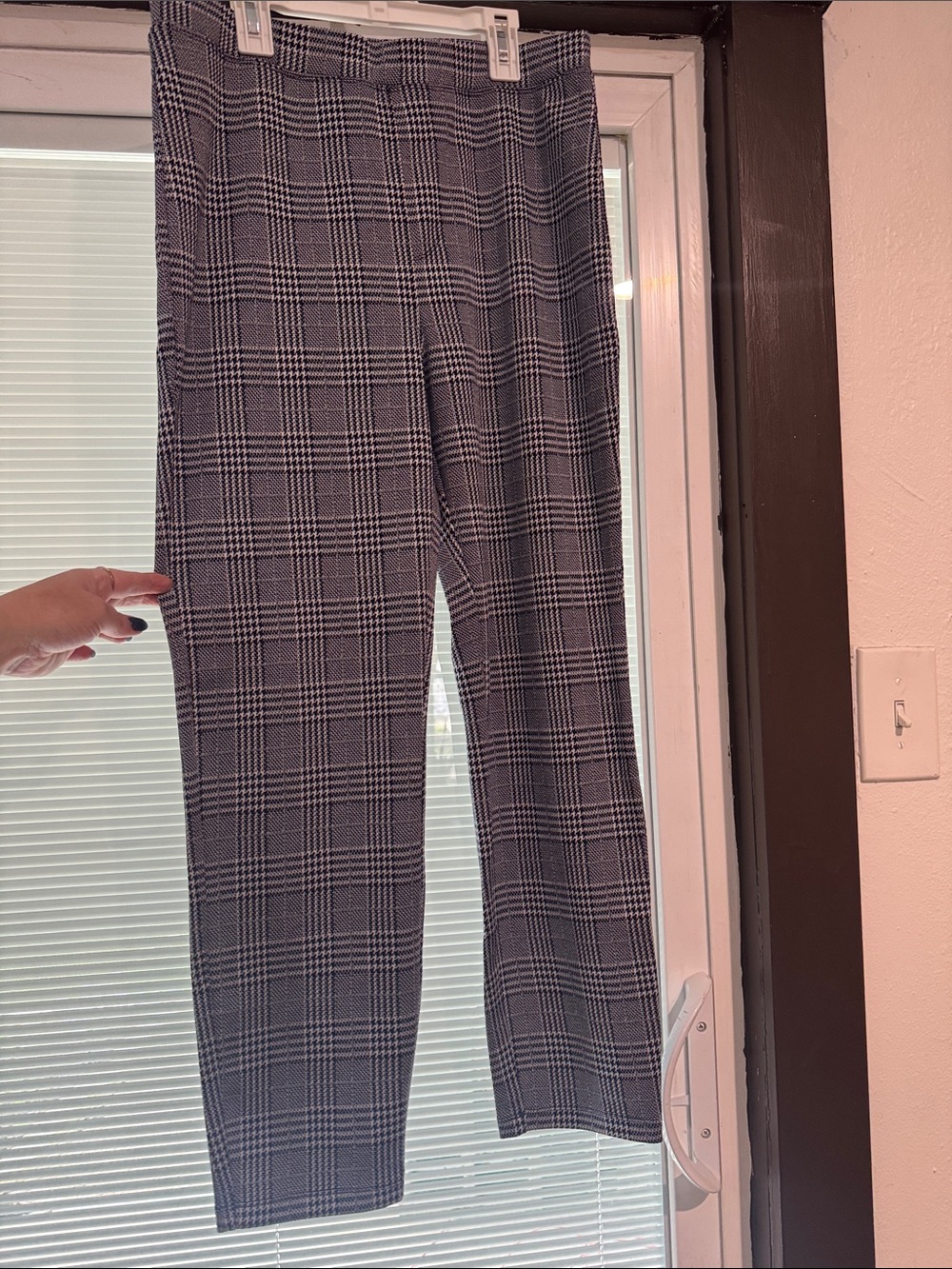 Women’s Grey Plaid Dress Pants